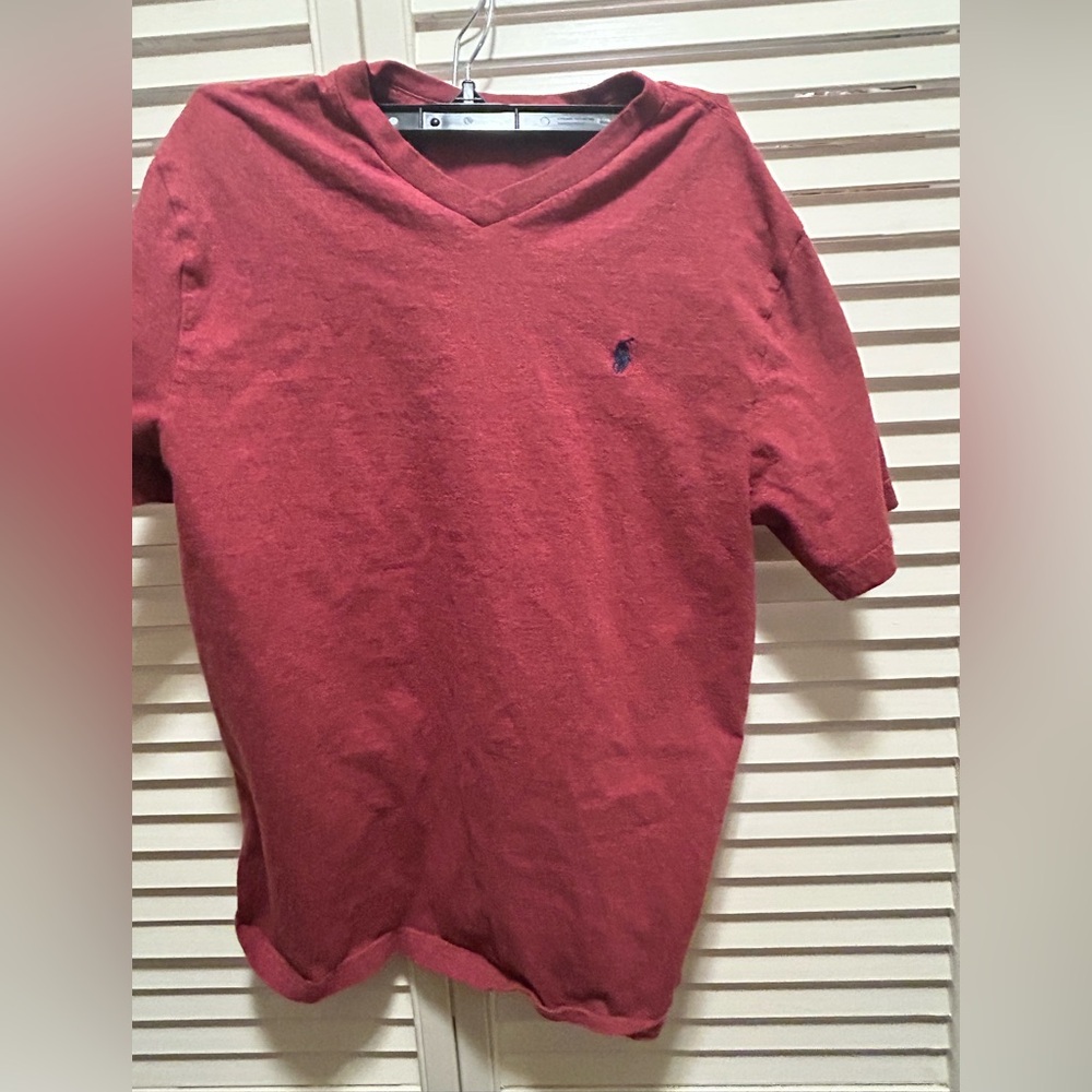 Polo Ralph Lauren Maroon V-Neck Tee